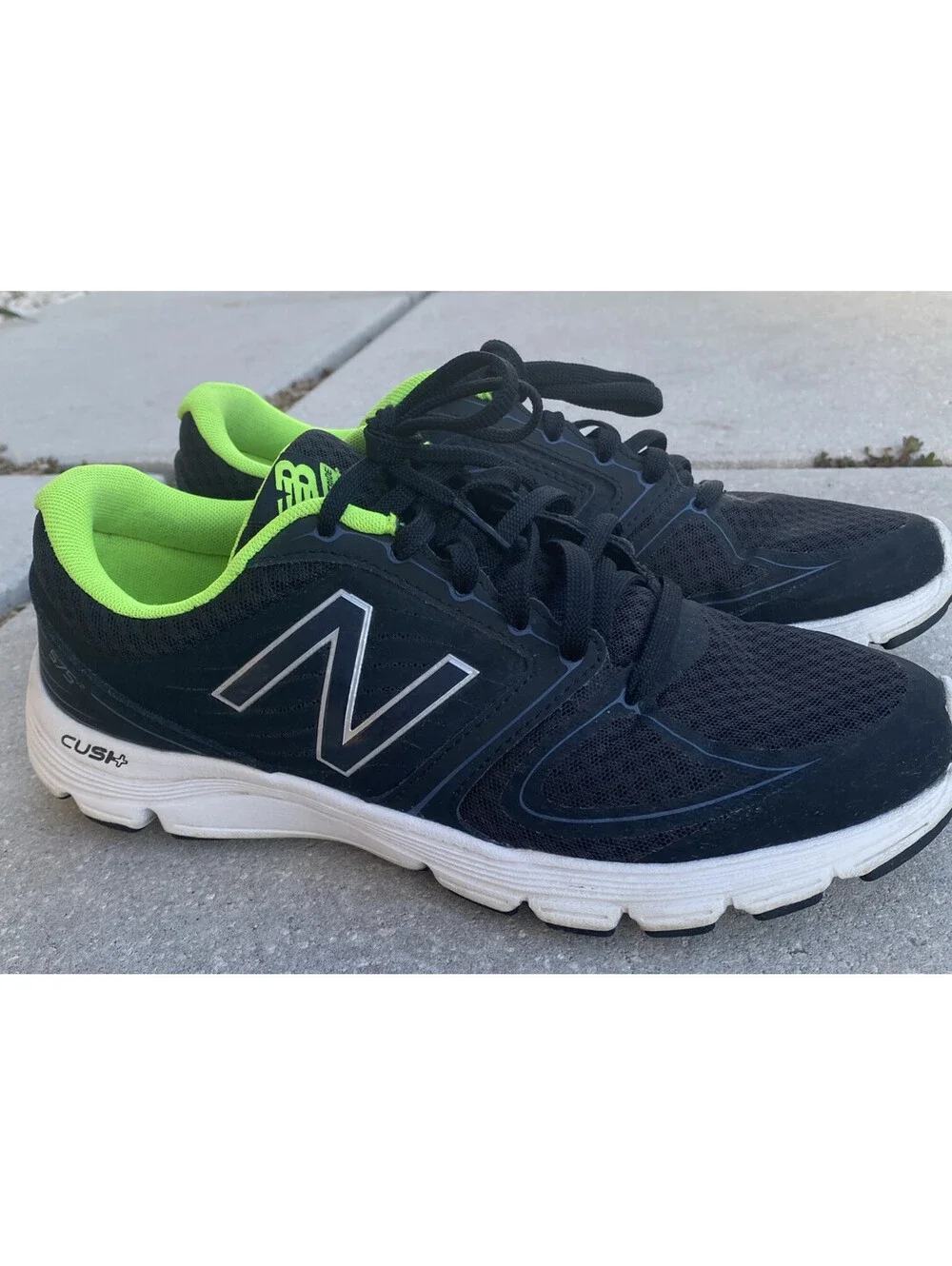 New Balance Mens 8.5 D 575v2 Running Sneakers Athletic Lace Up Shoes Black